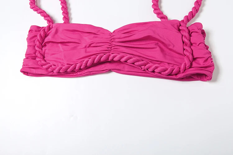 kliou Woven Sexy Women 2 Piece Set