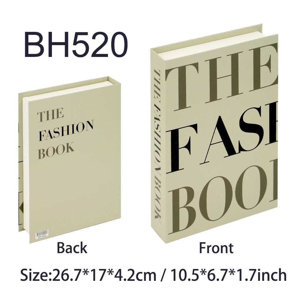Luxury Fake Books Home Decoration Accessories for Living Room Fashion Fake Book Storage Box Simple Nordic Coffee Table Books