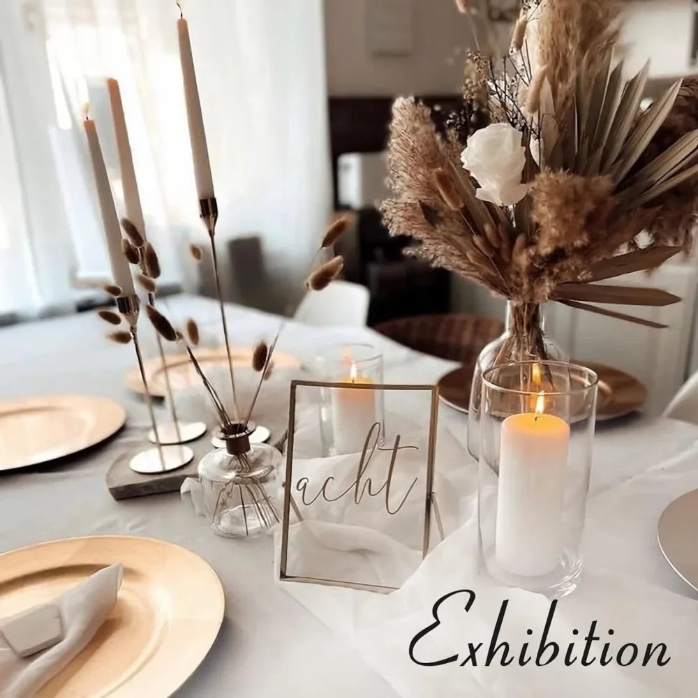 3Pcs/set Candle Holder Taper Candle Holders LED Tea Light Candlestick for Home Decor Christmas Wedding Dinning  Anniversary